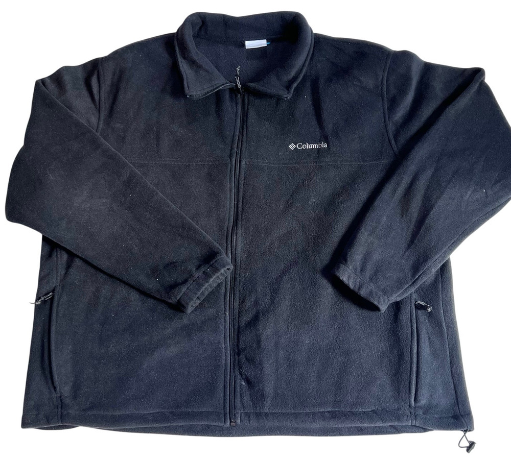 Columbia Steens Mountain 2.0 Full Zip Fleece Jacket Mens 4X Black Full Zip